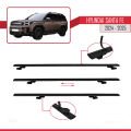 Hyundai Santa Fe 2024-2025 Arası ile Uyumlu BASIC Model Ara Atkı Tavan Barı Siyah 2 Adet