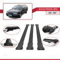 Nissan Primera (W10) Traveller 1991-1997 Arası ile Uyumlu FLY Model Ara Atkı Tavan Barı Siyah 3 Adet