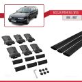 Nissan Primera (W10) Traveller 1991-1997 Arası ile Uyumlu FLY Model Ara Atkı Tavan Barı Siyah 3 Adet