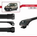 Renault Kangoo (X76) Post-Facelift 2003-2008 Arası ile Uyumlu ACE-1 Ara Atkı Tavan Barı Siyah 2 Adet