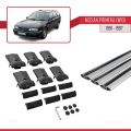 Nissan Primera (W10) Traveller 1991-1997 Arası ile Uyumlu FLY Model Ara Atkı Tavan Barı Gri 3 Adet