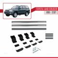 Toyota Land Cruiser 1998-2007 Arası ile Uyumlu BASIC Model Ara Atkı Tavan Barı Gri 2 Adet