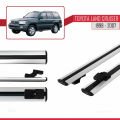 Toyota Land Cruiser 1998-2007 Arası ile Uyumlu BASIC Model Ara Atkı Tavan Barı Gri 2 Adet