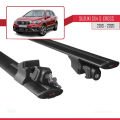 Suzuki SX4 S-Cross 3 (JYB) 2013-2021 Arası ile Uyumlu HOOK Model Ara Atkı Tavan Barı Siyah 2 Adet