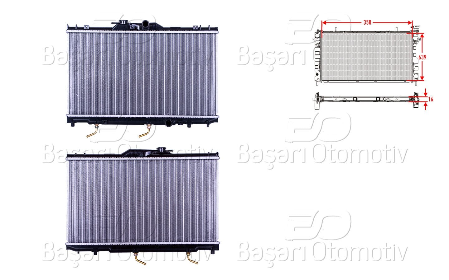 Toyota Corolla AE111 AE112 1.6 1997-2001 Su Radyatörü