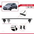 Toyota Yaris 3 (XP130) 2011-2019 Arası ile Uyumlu ACE-4 Ara Atkı Tavan Barı Siyah 2 Adet