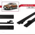 Hyundai i20 II Active 2015-2019 Arası ile Uyumlu BASIC Model Ara Atkı Tavan Barı Siyah 2 Adet