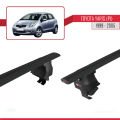 Toyota Yaris (XP10) 1999-2005 Arası ile Uyumlu ACE-4 Ara Atkı Tavan Barı Siyah 2 Adet