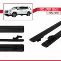 GMC Acadia Denali 2024-2025 Arası ile Uyumlu BASIC Model Ara Atkı Tavan Barı Siyah 2 Adet