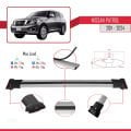 Nissan Patrol 6 (Y62) 2011-2024 Arası ile Uyumlu FLY Model Ara Atkı Tavan Barı Gri 3 Adet