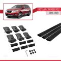 Nissan Pathfinder 4 (R52) 2013-2020 Arası ile Uyumlu FLY Model Ara Atkı Tavan Barı Siyah 3 Adet