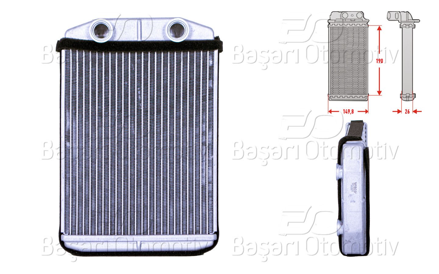 Renault Express Dacia Lodgy Dokker 1.5 dCi Kalorifer Radyatörü