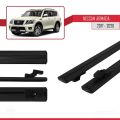 Nissan Armada 2 (Y62) 2017-2020 Arası ile Uyumlu BASIC Model Ara Atkı Tavan Barı Siyah 2 Adet