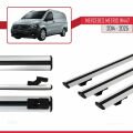 Mercedes Metris (W447) 2014 ve Sonrası ile Uyumlu BASIC Model Ara Atkı Tavan Barı Gri 3 Adet