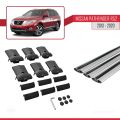 Nissan Pathfinder 4 (R52) 2013-2020 Arası ile Uyumlu FLY Model Ara Atkı Tavan Barı Gri 3 Adet