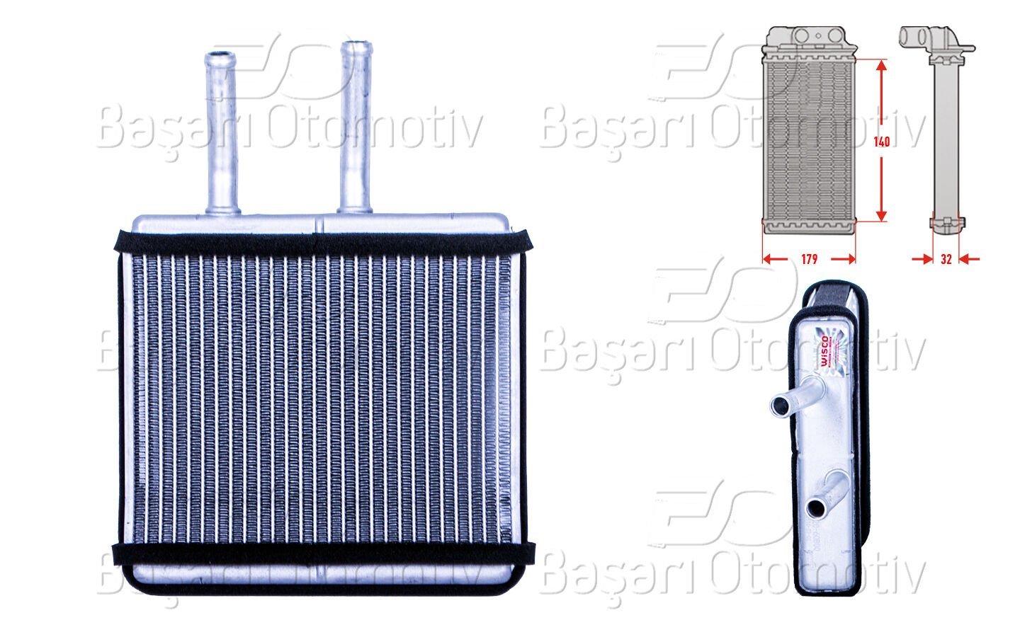 Suzuki Baleno Cultus 2 Swift 2 1.0 1.3 1.3 I 1.6 I 1.8 GTX 1.9 TD 1989 Sonrası Kalorifer Radyatörü