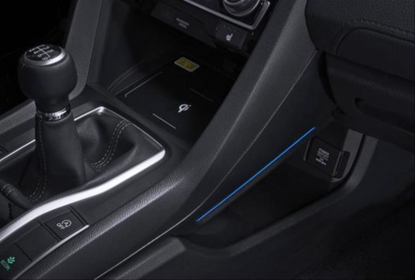 Honda Civic Fc5 (2016-2020) Arası Uyumlu Vites Konsol  Aydınlatma / Mavi