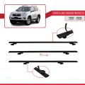 Toyota Land Cruiser Prado (J125) 2007-2009 Arası ile Uyumlu BASIC Model Ara Atkı Tavan Barı Siyah 2 Adet