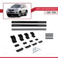 Toyota Land Cruiser Prado (J125) 2007-2009 Arası ile Uyumlu BASIC Model Ara Atkı Tavan Barı Siyah 2 Adet