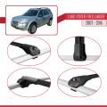Land Rover Freelander 2 (L359) 2007-2015 Arası ile Uyumlu ACE-1 Ara Atkı Tavan Barı Siyah 3 Adet