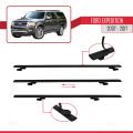 Ford Expedition 2007-2017 Arası ile Uyumlu BASIC Model Ara Atkı Tavan Barı Siyah 2 Adet