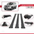 Nissan Pathfinder 3 (R51) 2004-2012 Arası ile Uyumlu FLY Model Ara Atkı Tavan Barı Siyah 3 Adet