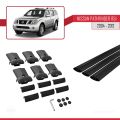 Nissan Pathfinder 3 (R51) 2004-2012 Arası ile Uyumlu FLY Model Ara Atkı Tavan Barı Siyah 3 Adet