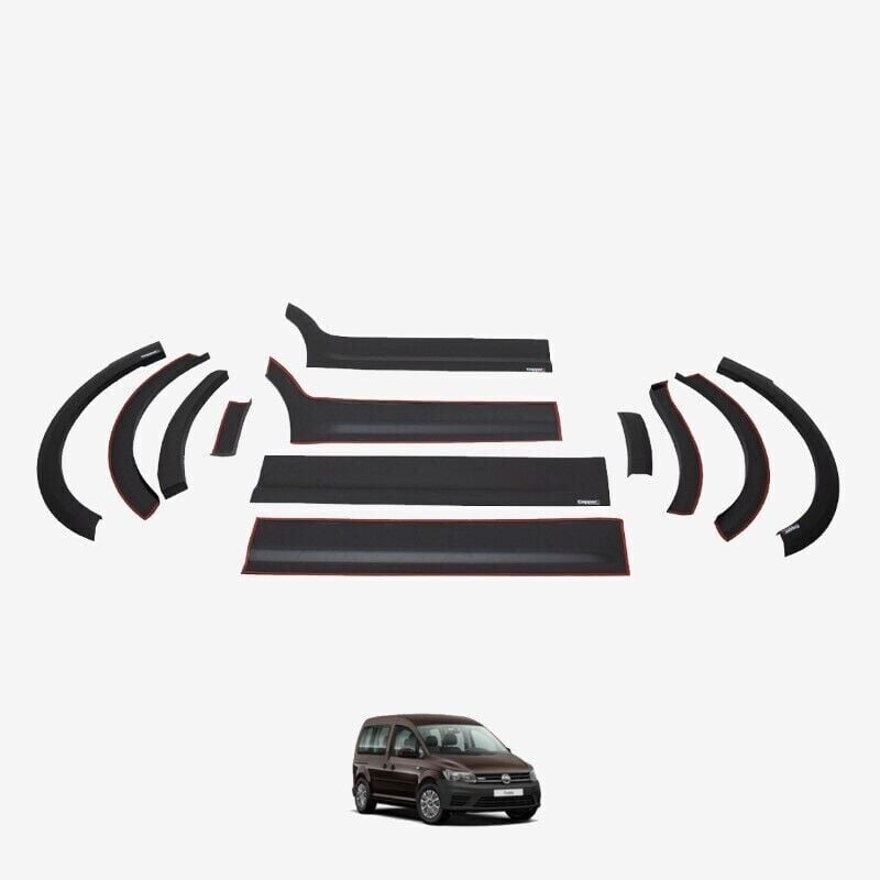 Volkswagen Caddy 2010-2015 Uyumlu Yedek Parça Dodik Set 12 Parça Kısa Şase Çift Sürgü