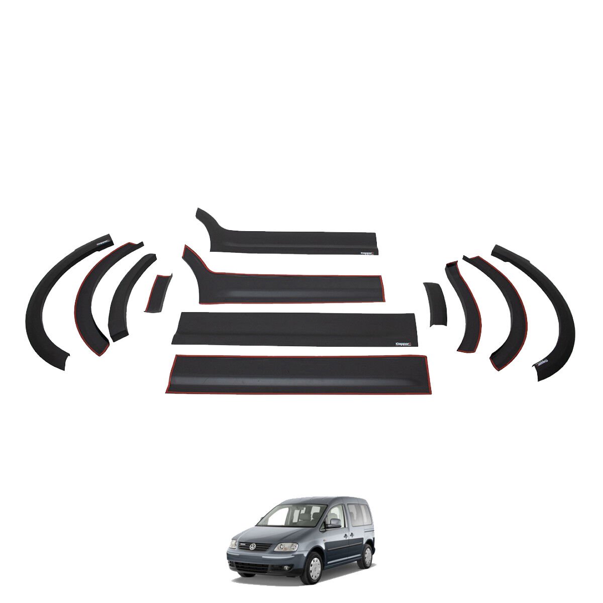 Volkswagen Caddy 2004-2010 Dodik Set 12 Parça Uzun Şase Sol Sürgülü