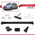 Kia Carnival 2 (VQ) 2006-2014 Arası ile Uyumlu FLY Model Ara Atkı Tavan Barı Siyah 3 Adet