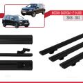 Nissan Qashqai +2 (NJ10) 2008-2013 Arası ile Uyumlu BASIC Model Ara Atkı Tavan Barı Siyah 3 Adet