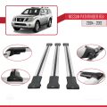 Nissan Pathfinder 3 (R51) 2004-2012 Arası ile Uyumlu FLY Model Ara Atkı Tavan Barı Gri 3 Adet