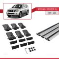 Nissan Pathfinder 3 (R51) 2004-2012 Arası ile Uyumlu FLY Model Ara Atkı Tavan Barı Gri 3 Adet