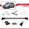 Kia Carnival 2 (VQ) 2006-2014 Arası ile Uyumlu FLY Model Ara Atkı Tavan Barı Gri 3 Adet