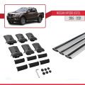 Nissan NP300 (D23) 2015-2021 Arası ile Uyumlu FLY Model Ara Atkı Tavan Barı Gri 3 Adet