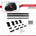 Mercedes Vito (W638) 1996-2003 Arası ile Uyumlu BASIC Model Ara Atkı Tavan Barı Siyah 2 Adet