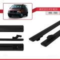 Mercedes Vito (W638) 1996-2003 Arası ile Uyumlu BASIC Model Ara Atkı Tavan Barı Siyah 2 Adet