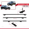Nissan Qashqai +2 (NJ10) 2008-2013 Arası ile Uyumlu BASIC Model Ara Atkı Tavan Barı Siyah 2 Adet