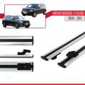 Nissan Qashqai +2 (NJ10) 2008-2013 Arası ile Uyumlu BASIC Model Ara Atkı Tavan Barı Gri 2 Adet