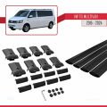 Volkswagen T6 Multivan 2015-2024 Arası ile Uyumlu FLY Model Ara Atkı Tavan Barı Siyah 4 Adet