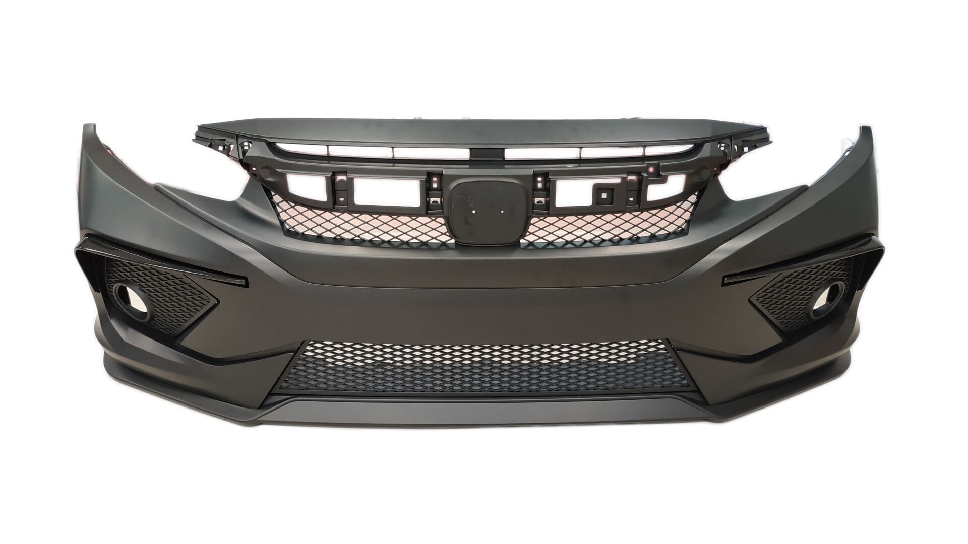 Civic Uyumlu  Consept Model Ön Tampon Ek Piano Black Detaylı