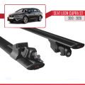 Seat Leon 3 (5F) Cupra ST 2013-2020 Arası ile Uyumlu HOOK Model Ara Atkı Tavan Barı Siyah 2 Adet