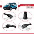 Peugeot Bipper 2008-2017 Arası ile Uyumlu ACE-1 Ara Atkı Tavan Barı Siyah 2 Adet