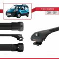Peugeot Bipper 2008-2017 Arası ile Uyumlu ACE-1 Ara Atkı Tavan Barı Siyah 2 Adet