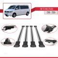 Volkswagen T6 Multivan 2015-2024 Arası ile Uyumlu FLY Model Ara Atkı Tavan Barı Gri 4 Adet