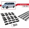 Volkswagen T6 Multivan 2015-2024 Arası ile Uyumlu FLY Model Ara Atkı Tavan Barı Gri 4 Adet