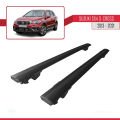 Suzuki SX4 S-Cross 3 (JYB) 2013-2021 Arası ile Uyumlu HOOK Model Ara Atkı Tavan Barı Siyah 2 Adet