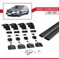 Renault Talisman SW 2015-2022 Arası ile Uyumlu ACE-2 Ara Atkı Tavan Barı Siyah 2 Adet