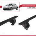 Toyota Corolla 9 (E120) Sedan 2000-2006 Arası ile Uyumlu ACE-4 Ara Atkı Tavan Barı Siyah 2 Adet