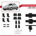 Toyota Corolla 9 (E120) Sedan 2000-2006 Arası ile Uyumlu ACE-4 Ara Atkı Tavan Barı Siyah 2 Adet